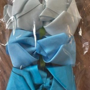 Bundle of (3) 6" Double Stacked Bows   Blue's  B8148  Handmade NWT Boutique